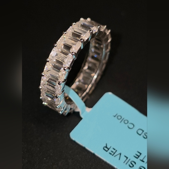 Silver Jeans Jewelry - ✨ Stunning Moissanite Eternity Band – 6.62 CTW | Sterling Silver ✨